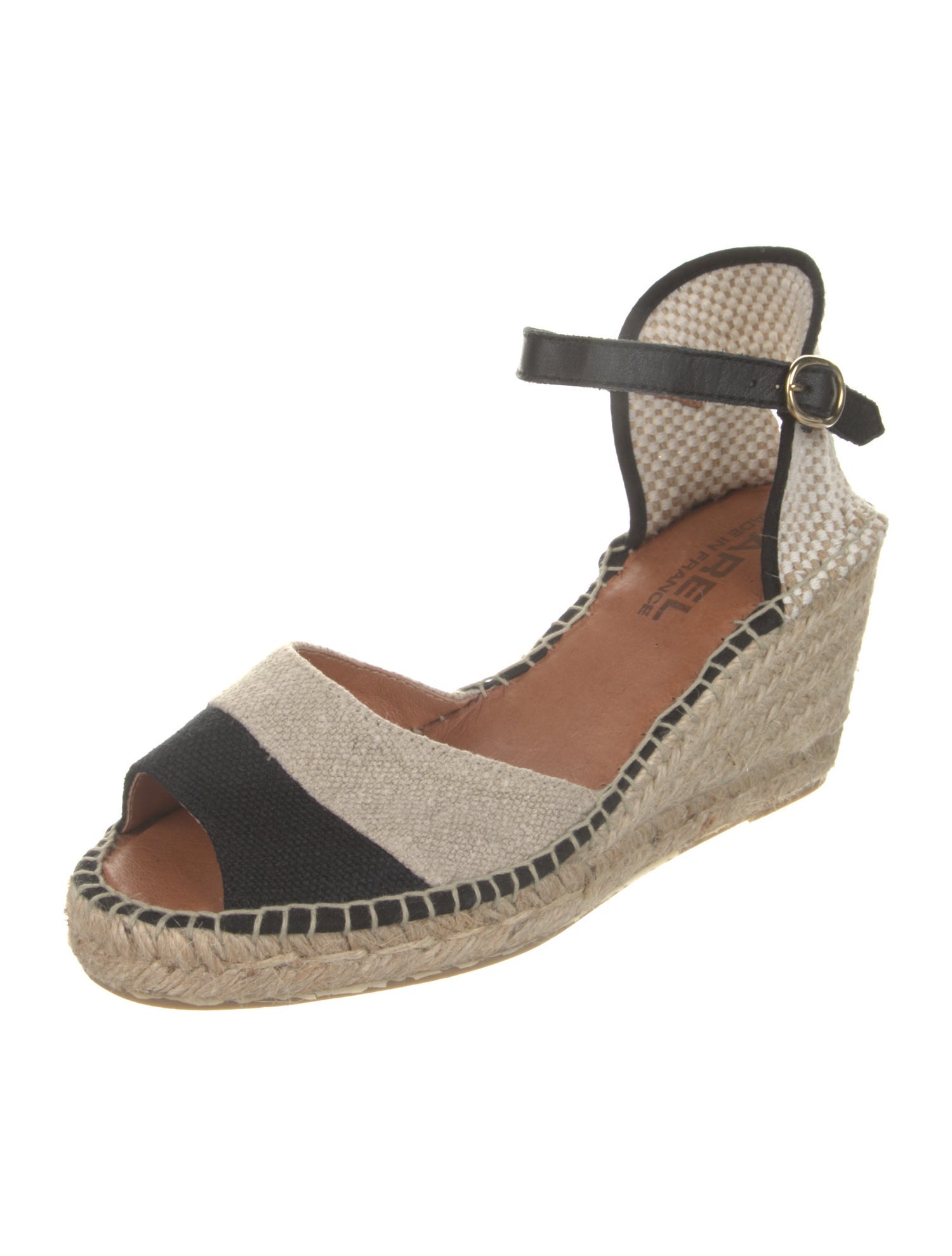 Carel Paris Denim Colorblock Pattern Espadrilles