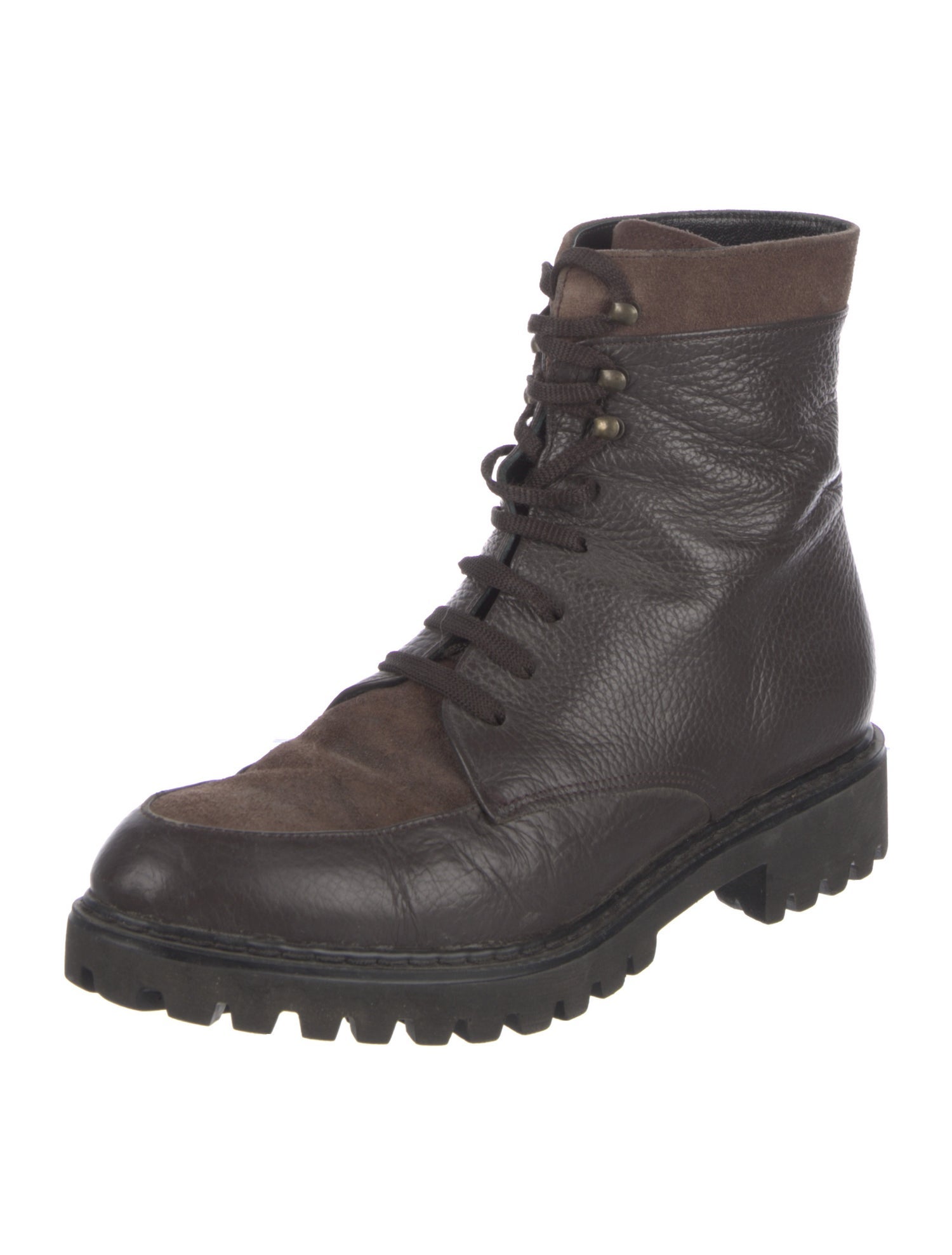 Carel Paris Leather Combat Boots