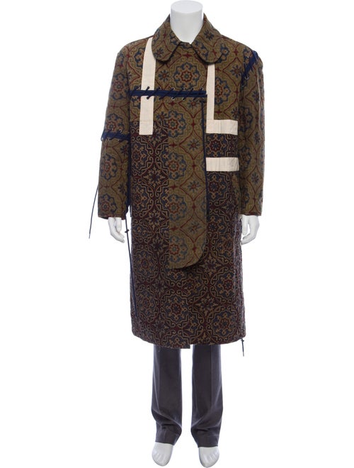 Craig Green Printed Quilted Coat olive