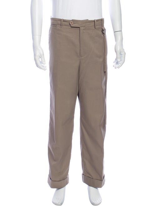 Craig Green Flat Front Cropped Pants khaki
