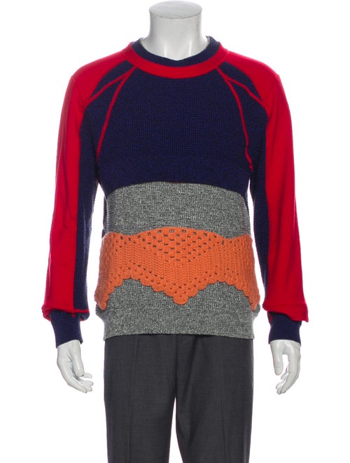 Craig Green Colorblock Pattern Crew Neck Pullover