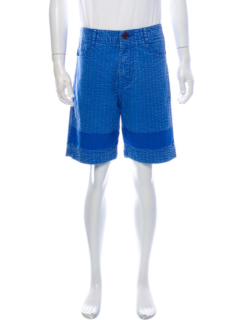 Craig Green Printed Flat Front Shorts Green