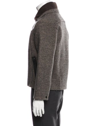 Craig Green Tweed Pattern Peacoat