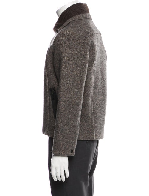 Craig Green Tweed Pattern Peacoat