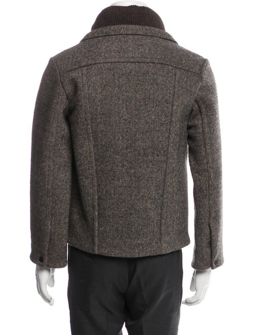 Craig Green Tweed Pattern Peacoat