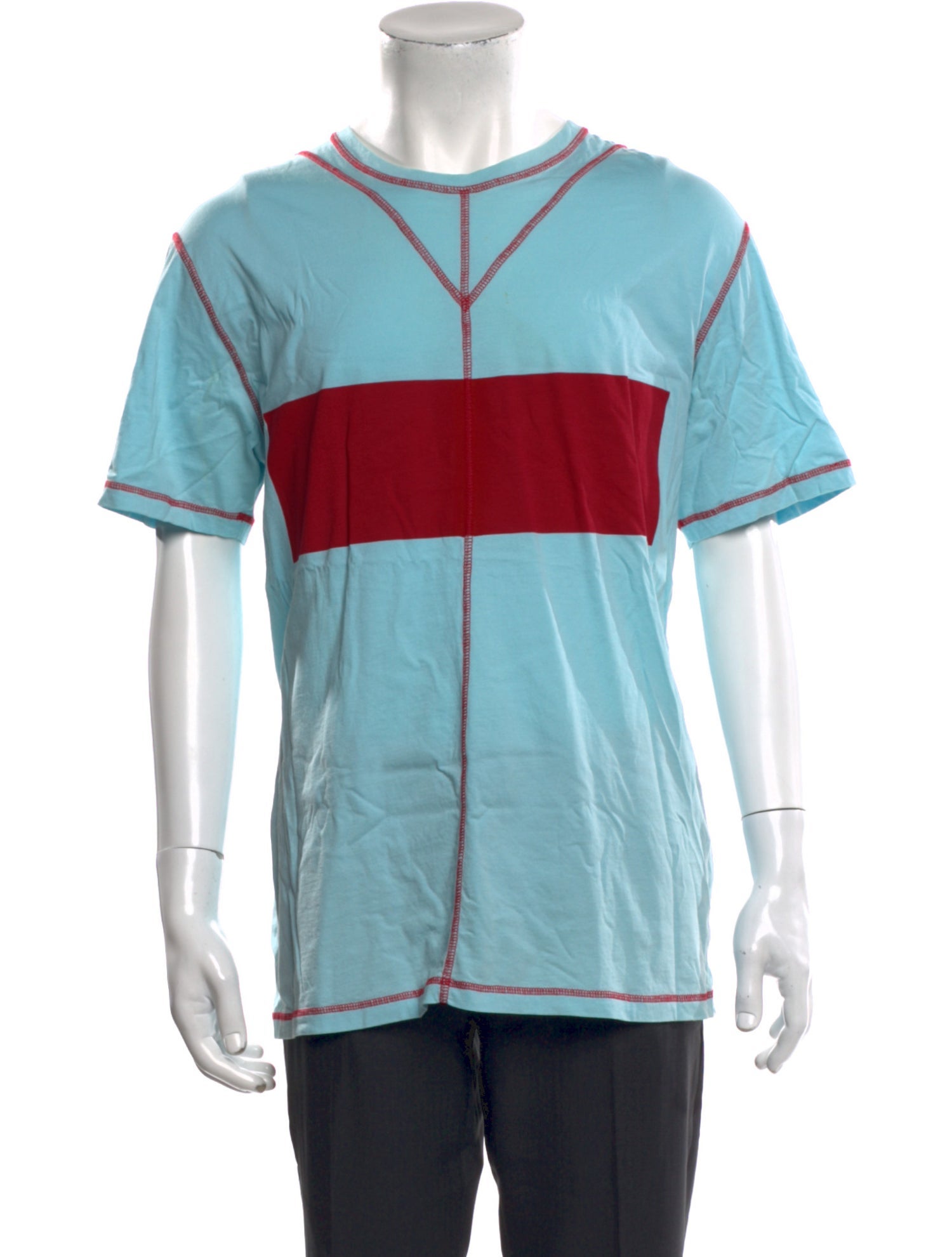 Craig Green Colorblock Pattern Crew Neck T-Shirt