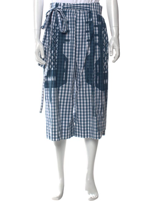 Craig Green Plaid Print Flat Front Shorts