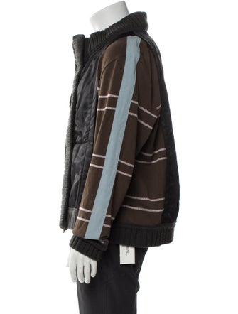 Craig Green Striped Puffer Coat