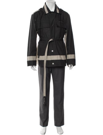 Craig Green Colorblock Pattern Trench Coat