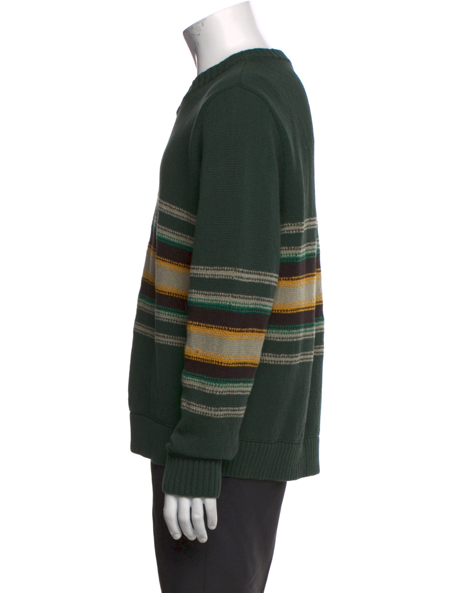 Craig Green Striped V-Neck Pullover