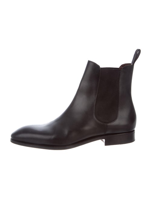 Carmina Leather Chelsea Boots Black