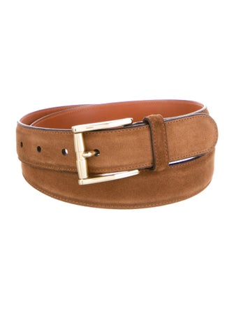 Carmina Skinny Suede Belt