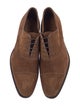 Carmina Suede Lasercut Accents Oxfords