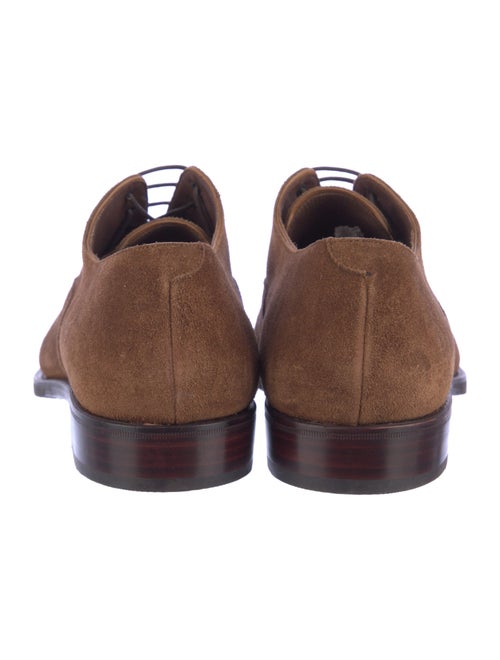 Carmina Suede Lasercut Accents Oxfords