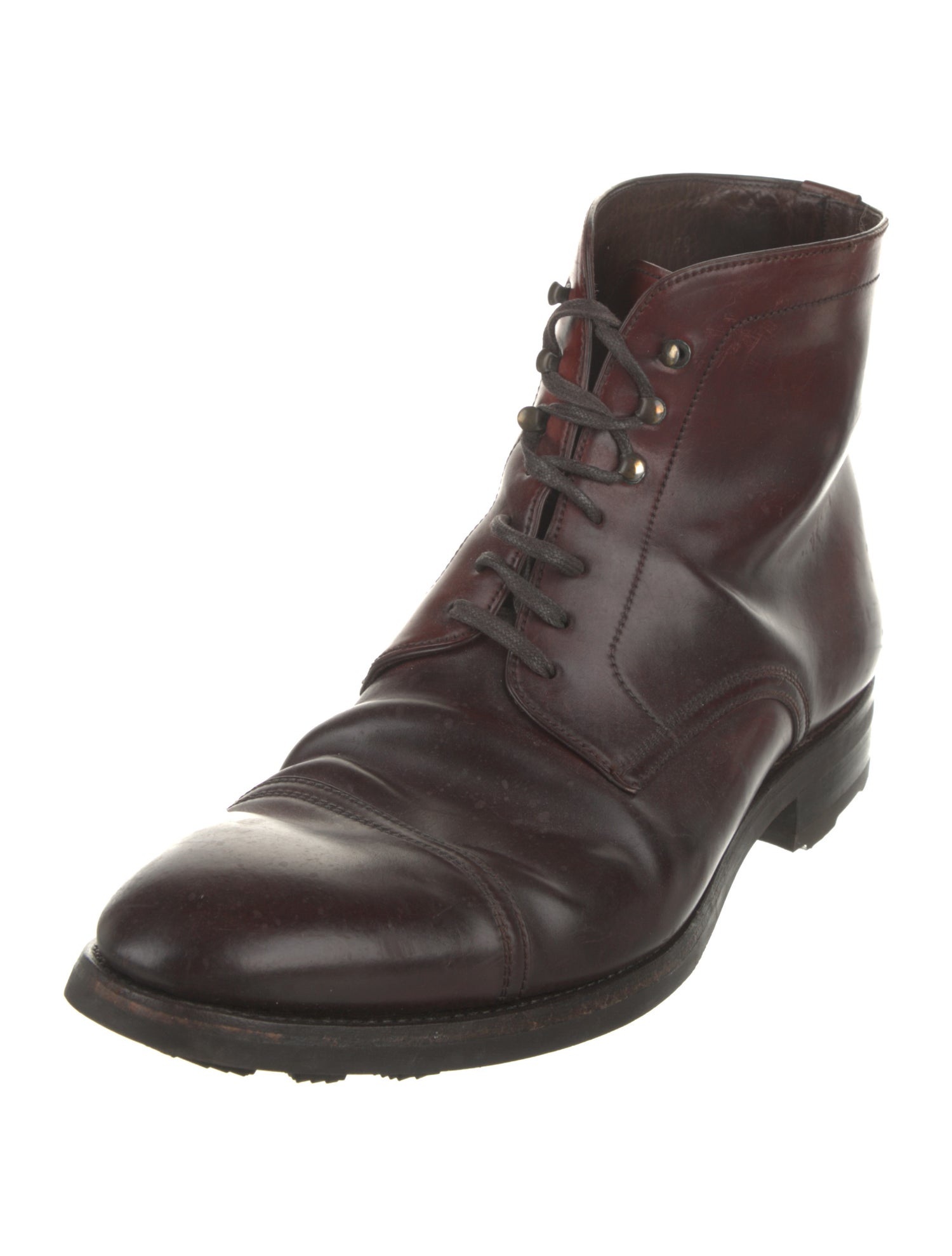 Carmina Leather Lace-Up Boots