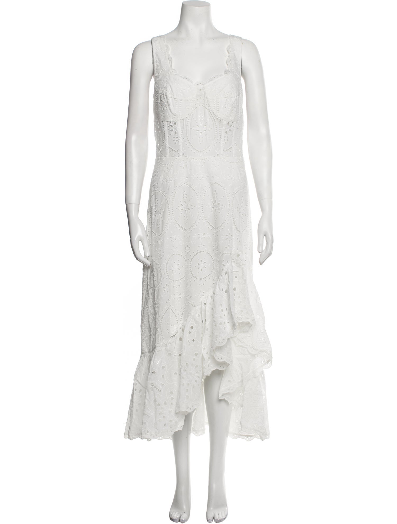Charo Ruiz Lace Pattern Long Dress