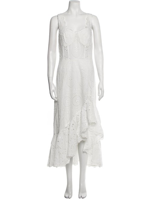 Charo Ruiz Lace Pattern Long Dress