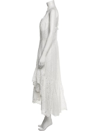 Charo Ruiz Lace Pattern Long Dress