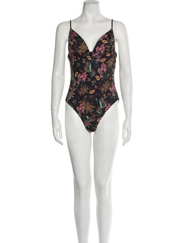 Charo Ruiz Swimwear Floral Print One-Piece L