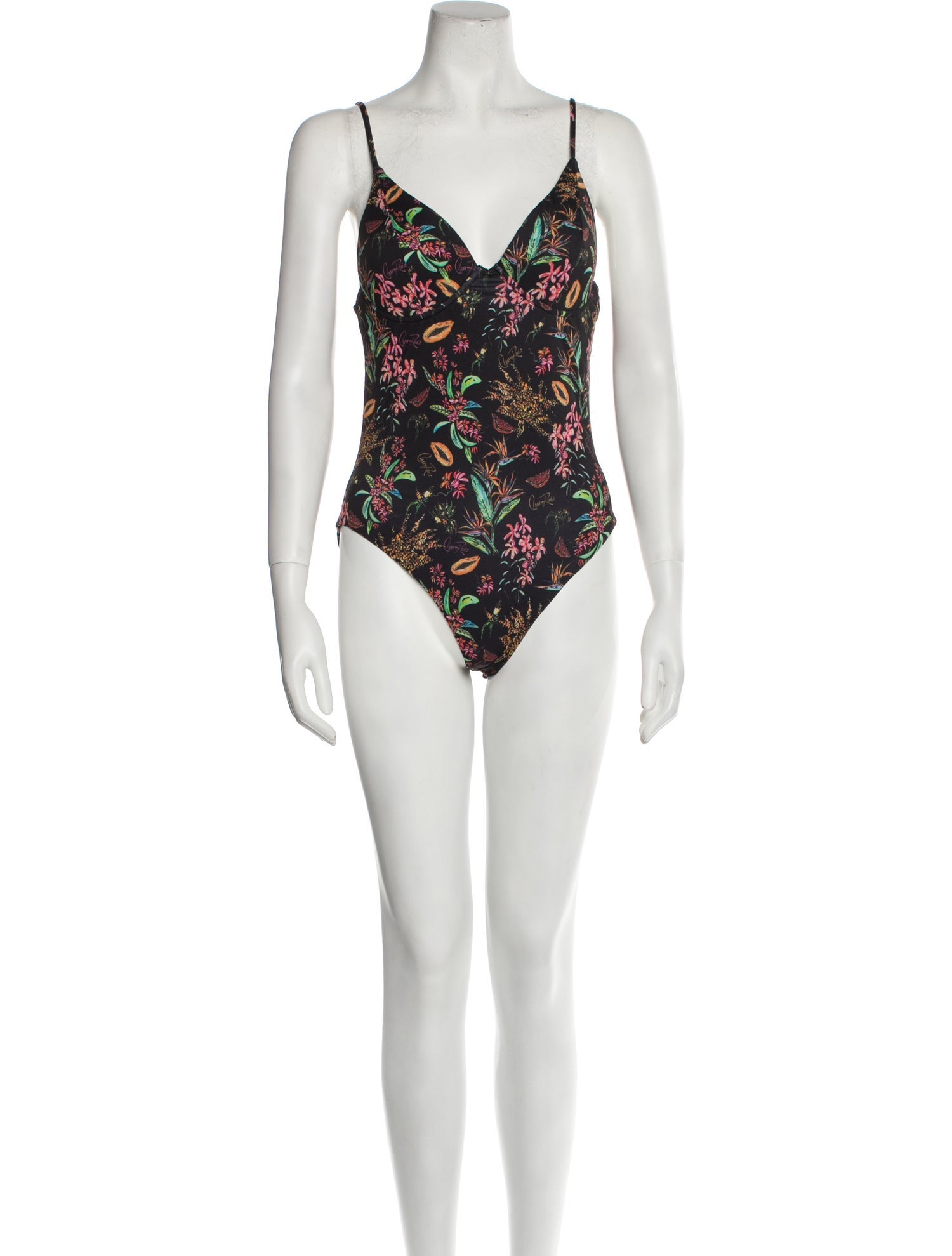 Charo Ruiz Floral Print One-Piece w/ Tags