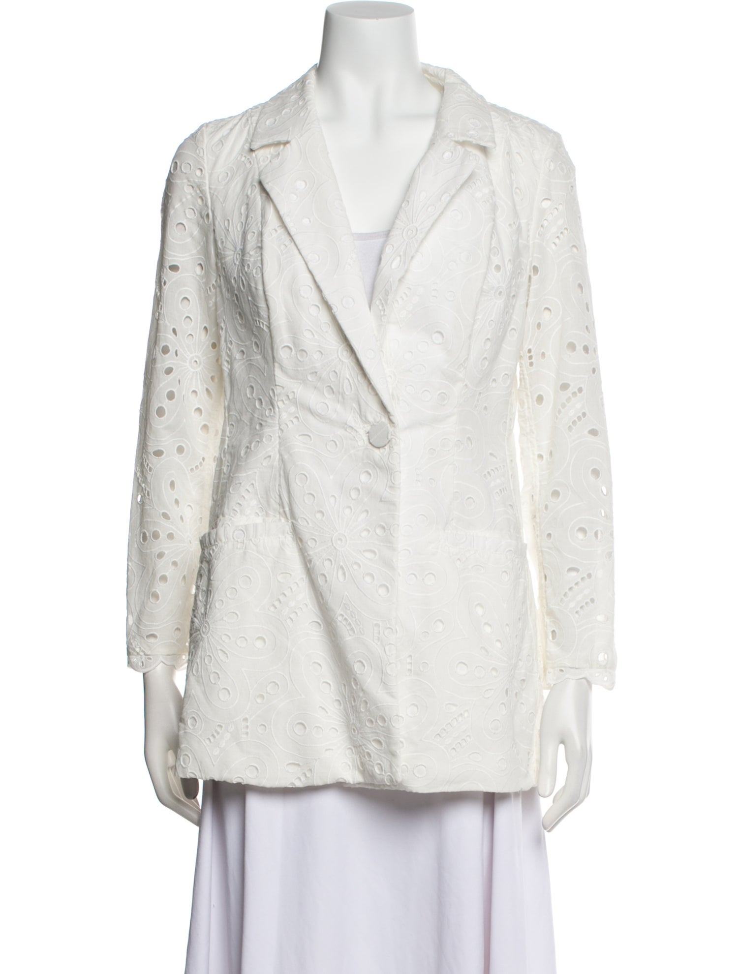 Charo Ruiz Lace Pattern Blazer