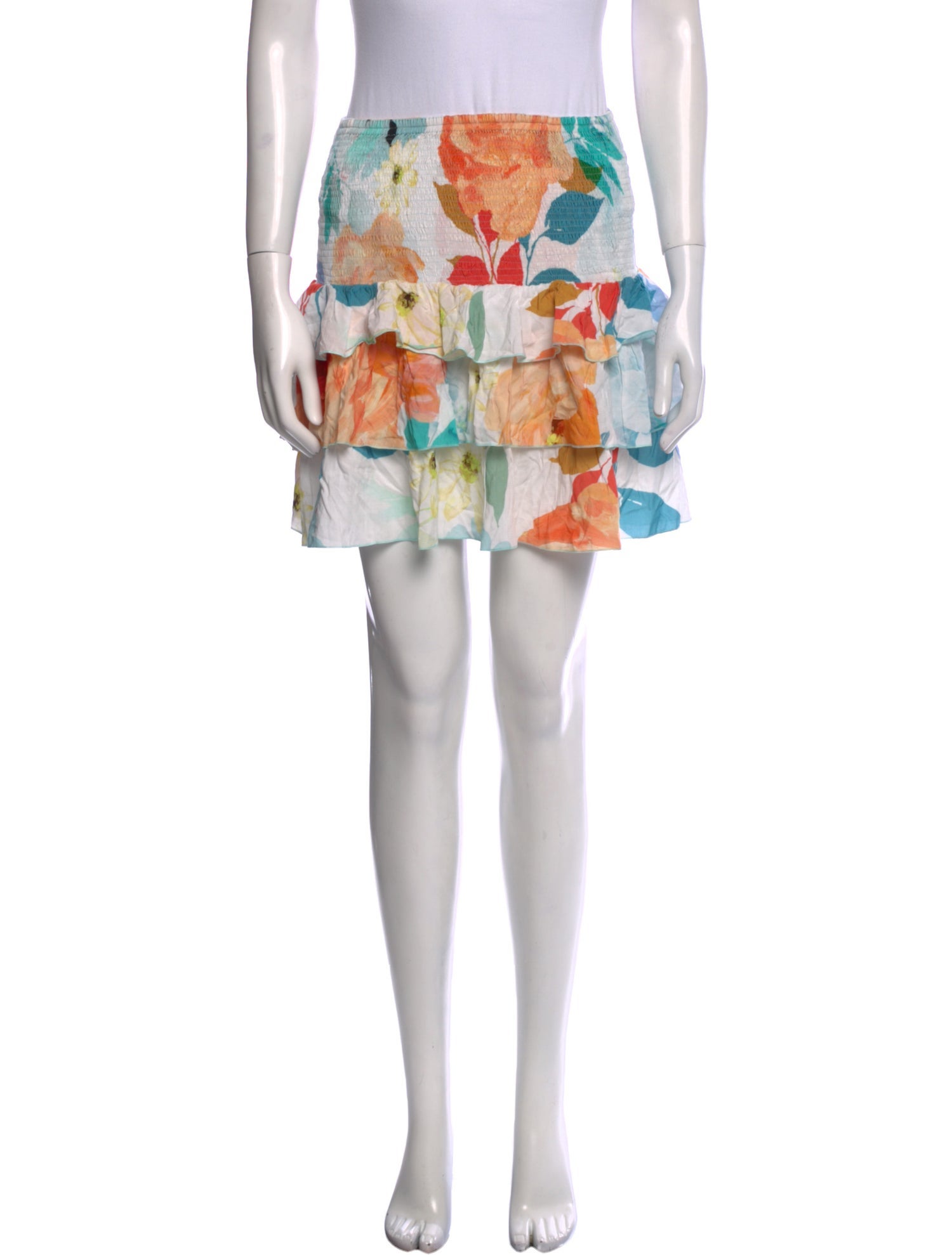 Charo Ruiz Floral Print Mini Skirt