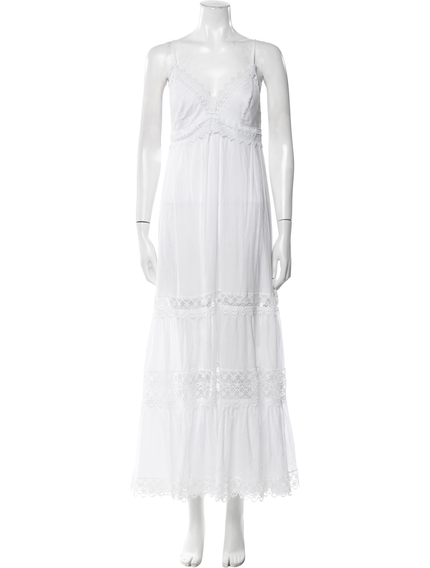 Charo Ruiz V-Neck Long Dress