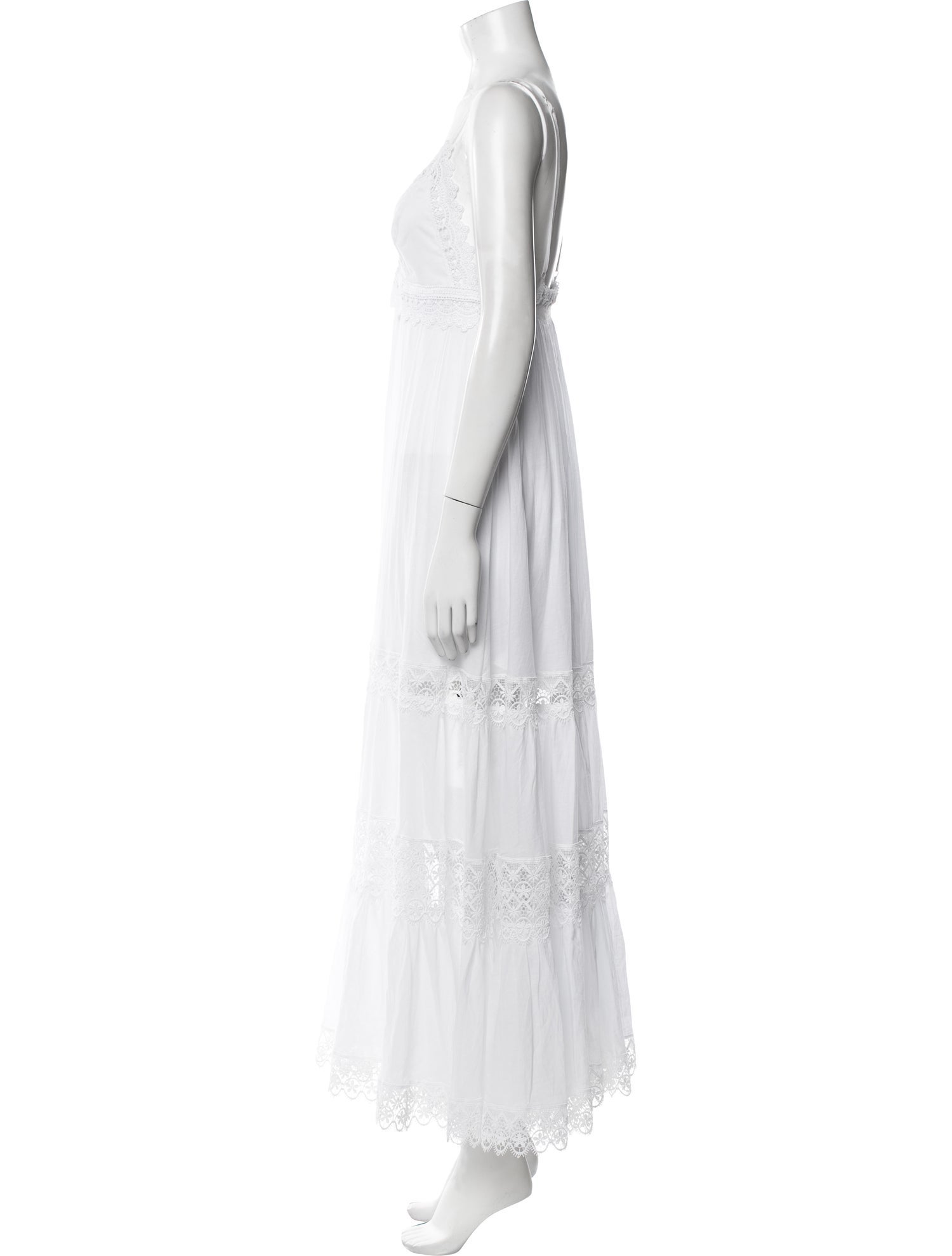 Charo Ruiz V-Neck Long Dress