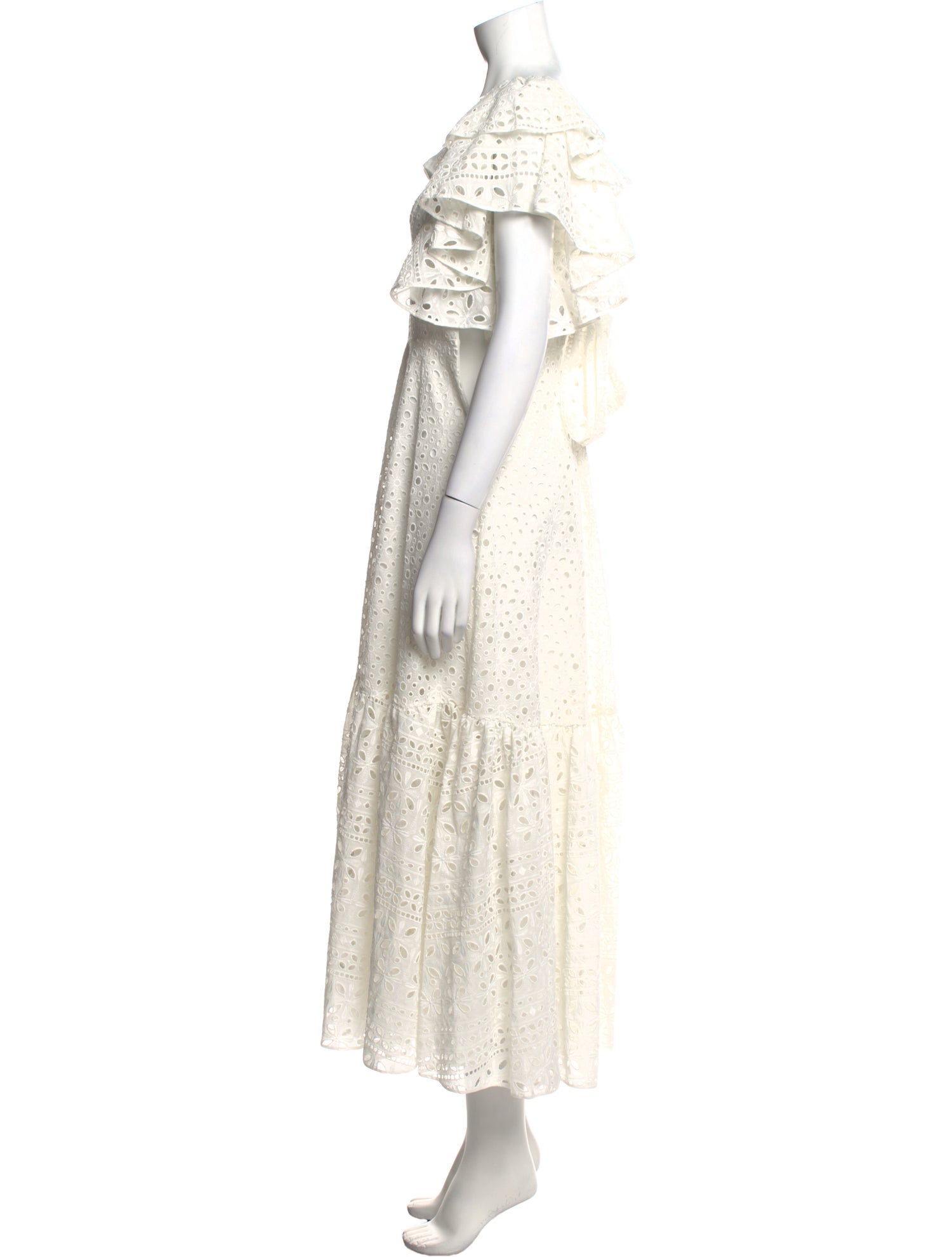 Charo Ruiz V-Neck Long Dress