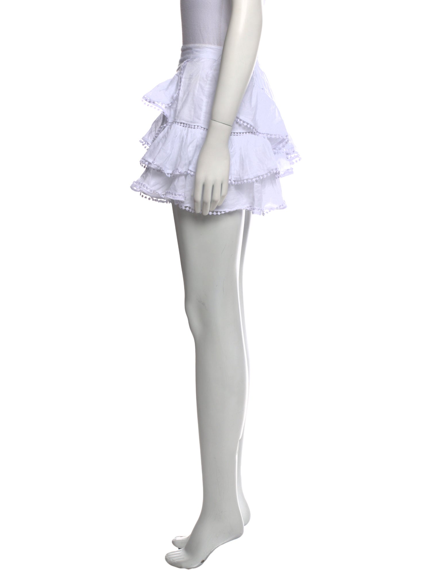 Charo Ruiz Embroidered Accent Mini Skirt