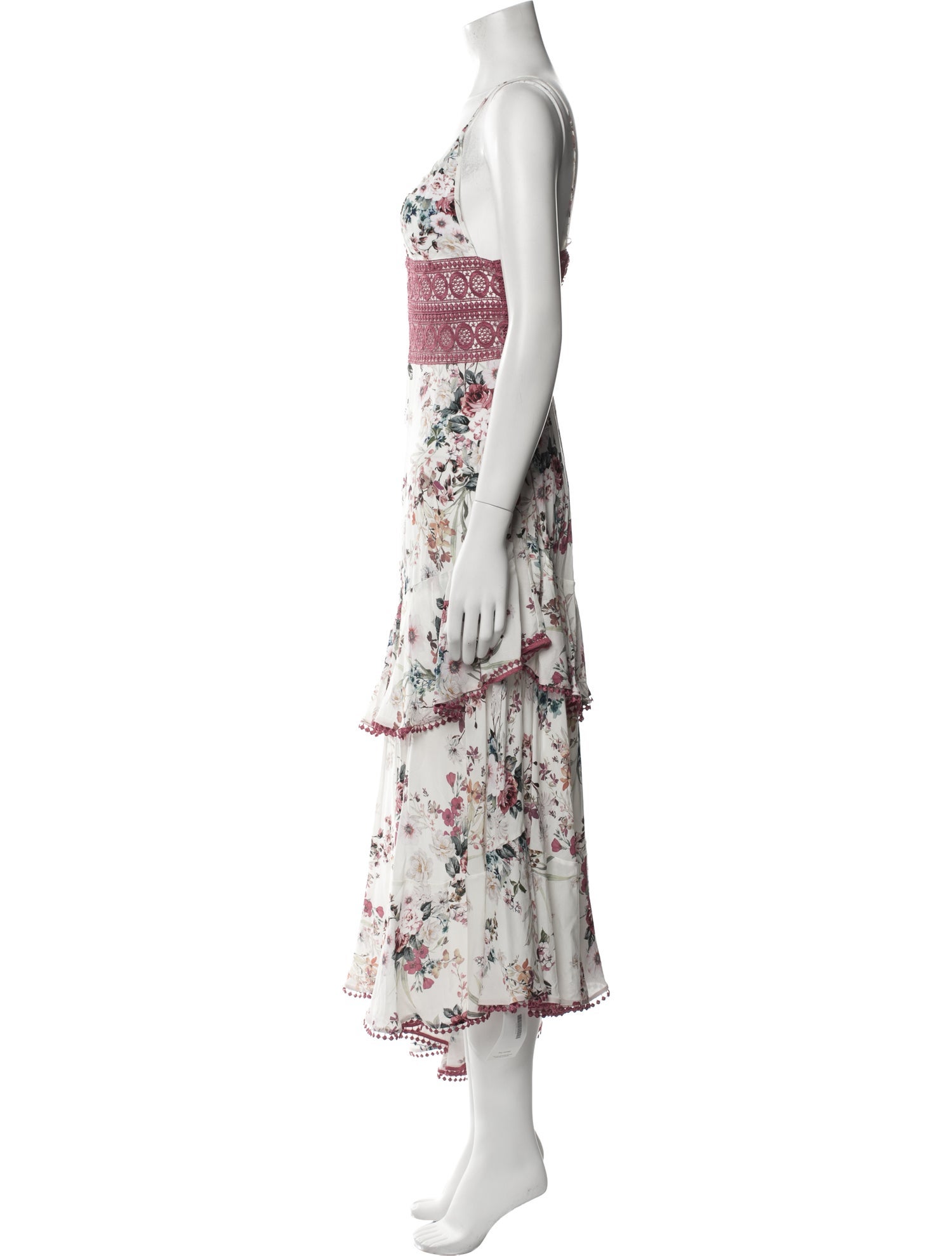 Charo Ruiz Floral Print Long Dress