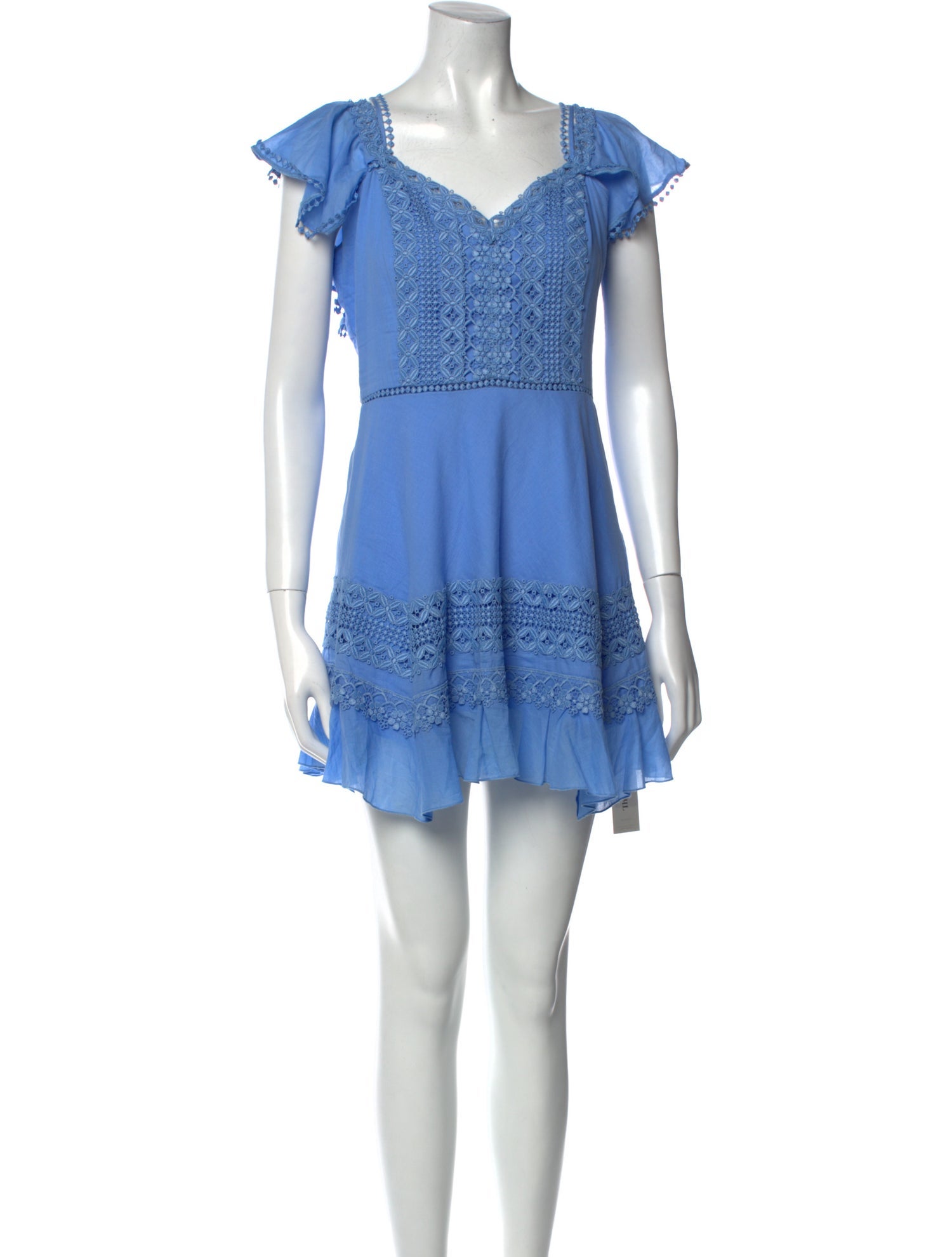 Charo Ruiz V-Neck Mini Dress