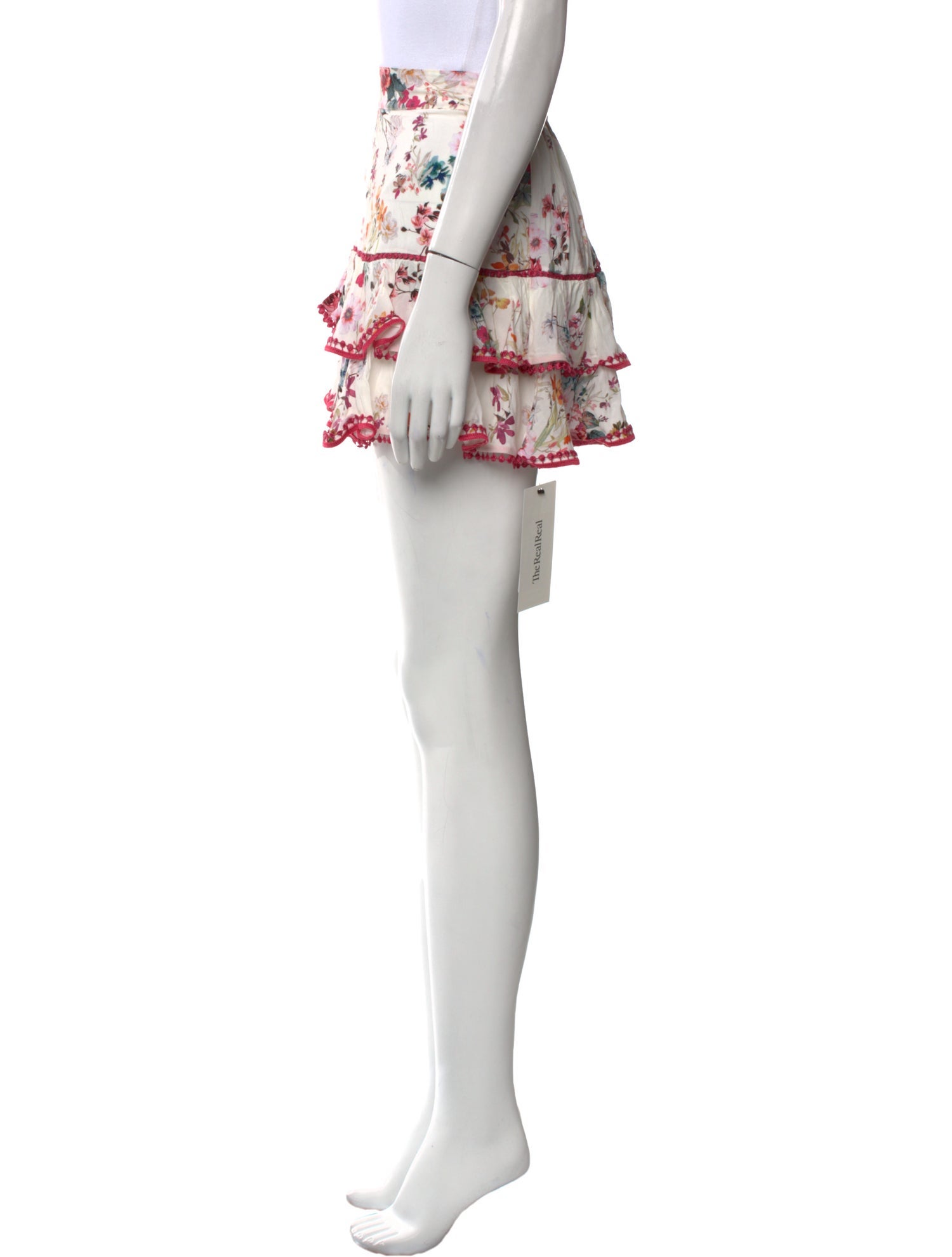 Charo Ruiz Floral Print Mini Skirt