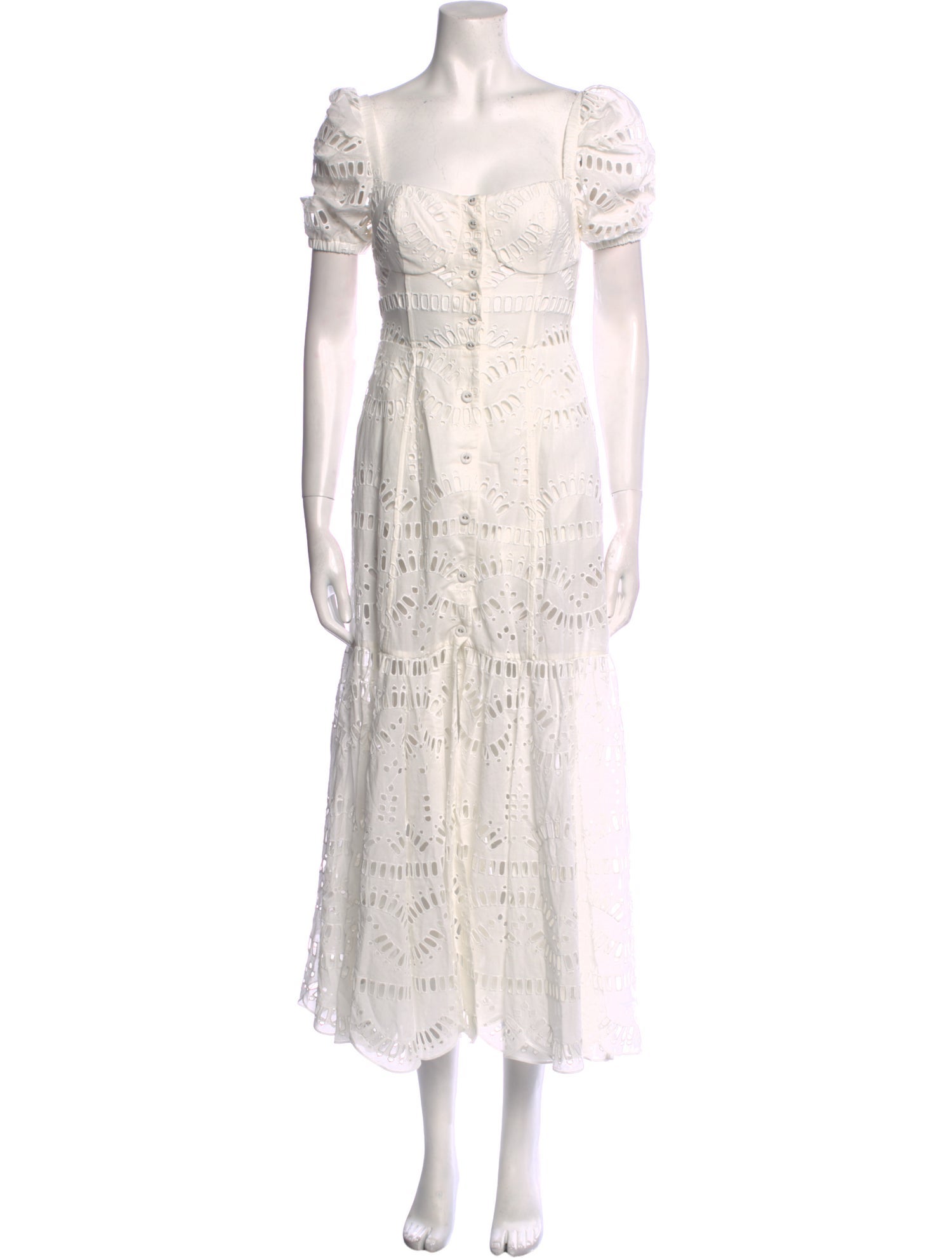 Charo Ruiz Square Neckline Long Dress