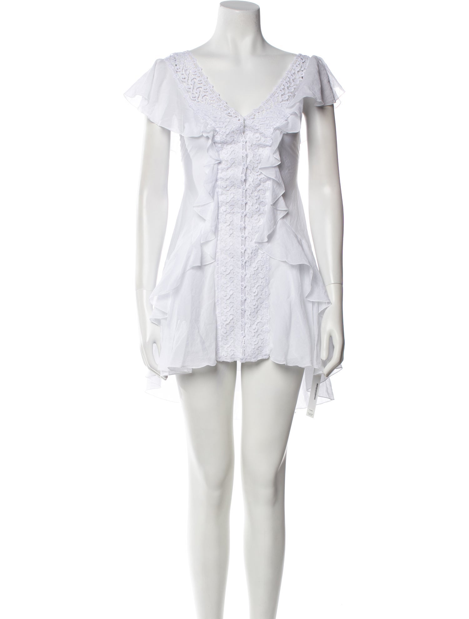 Charo Ruiz V-Neck Mini Dress