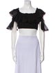 Charo Ruiz Off-The-Shoulder Short Sleeve Crop Top