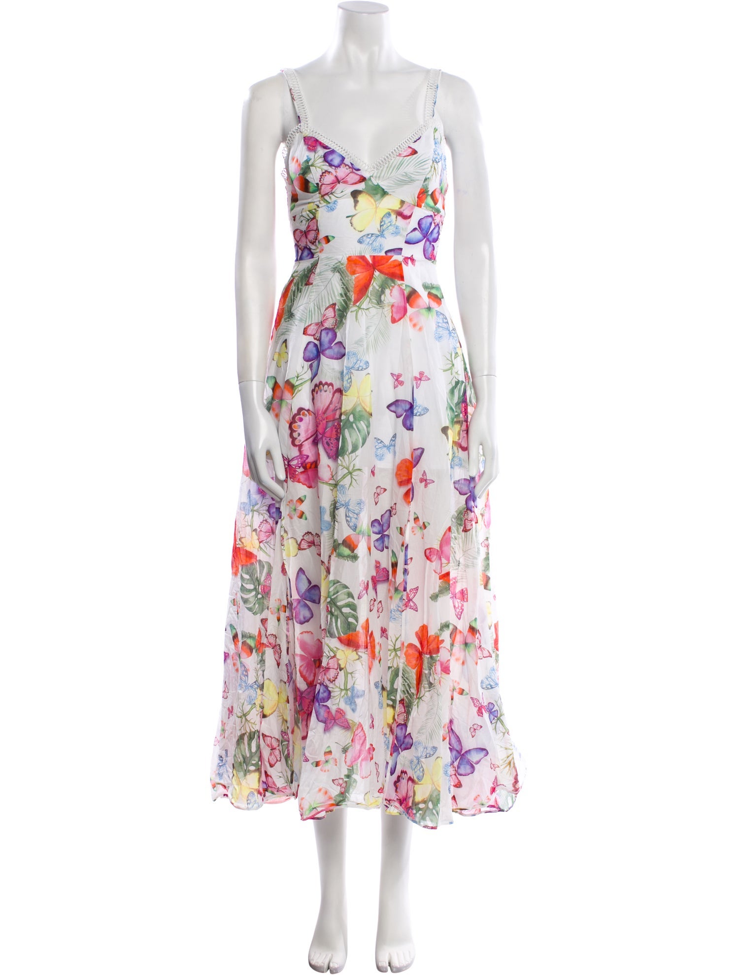 Charo Ruiz Floral Print Long Dress w/ Tags