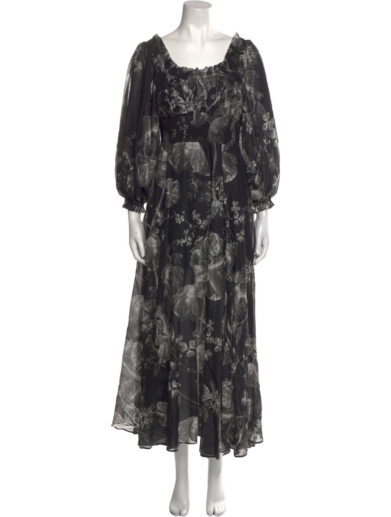 Charo Ruiz Floral Print Long Dress w/ Tags