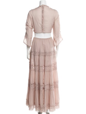 Charo Ruiz Lace Pattern Skirt Set