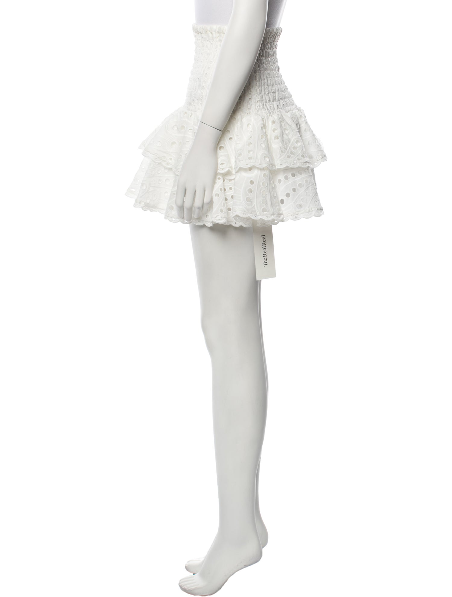 Charo Ruiz Lace Pattern Mini Skirt