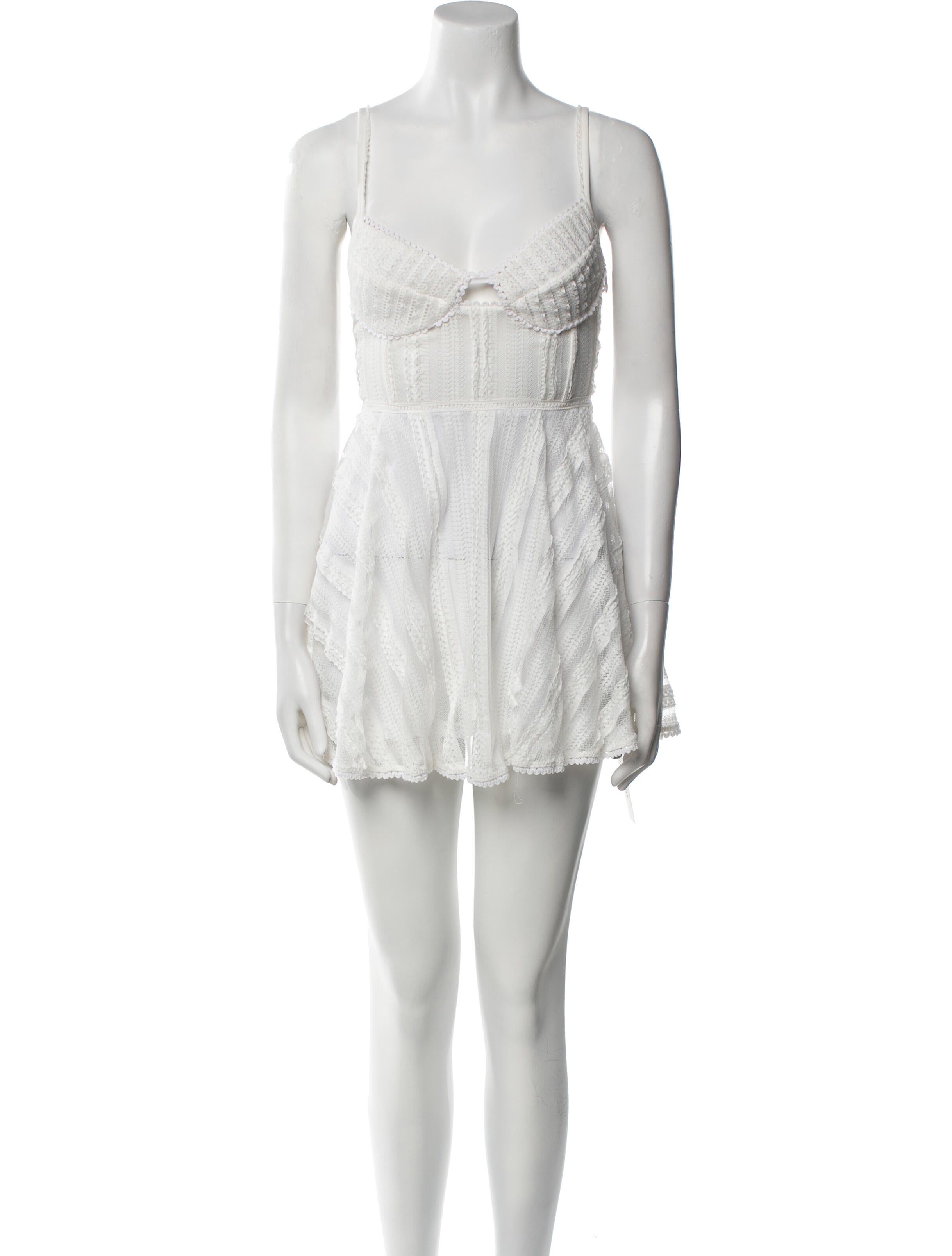 Charo Ruiz V-Neck Mini Dress