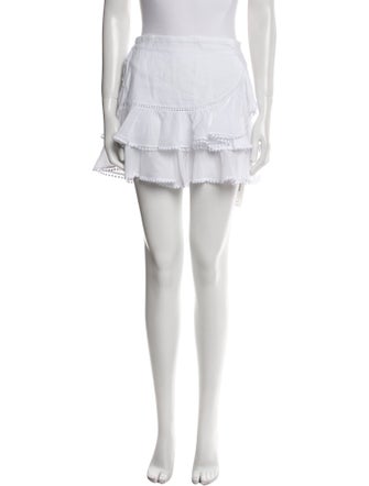 Charo Ruiz Embroidered Accent Mini Skirt