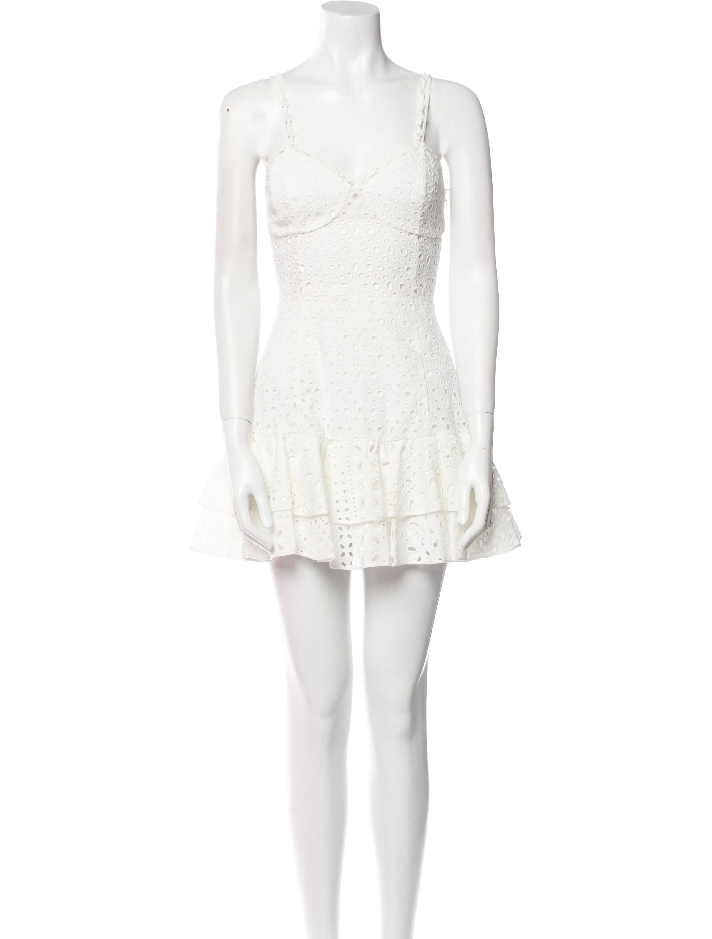 Charo Ruiz Lace Pattern Mini Dress