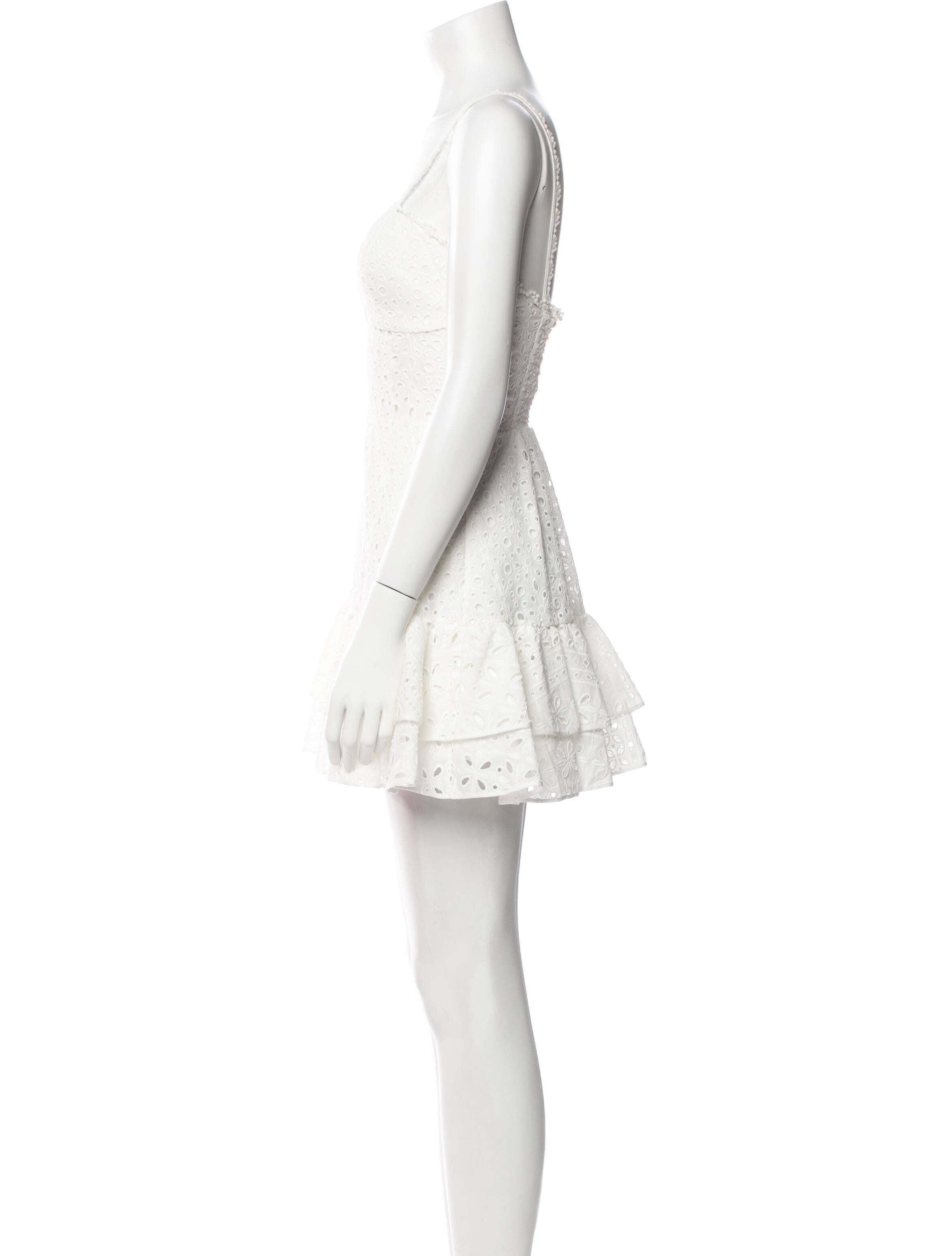 Charo Ruiz Lace Pattern Mini Dress