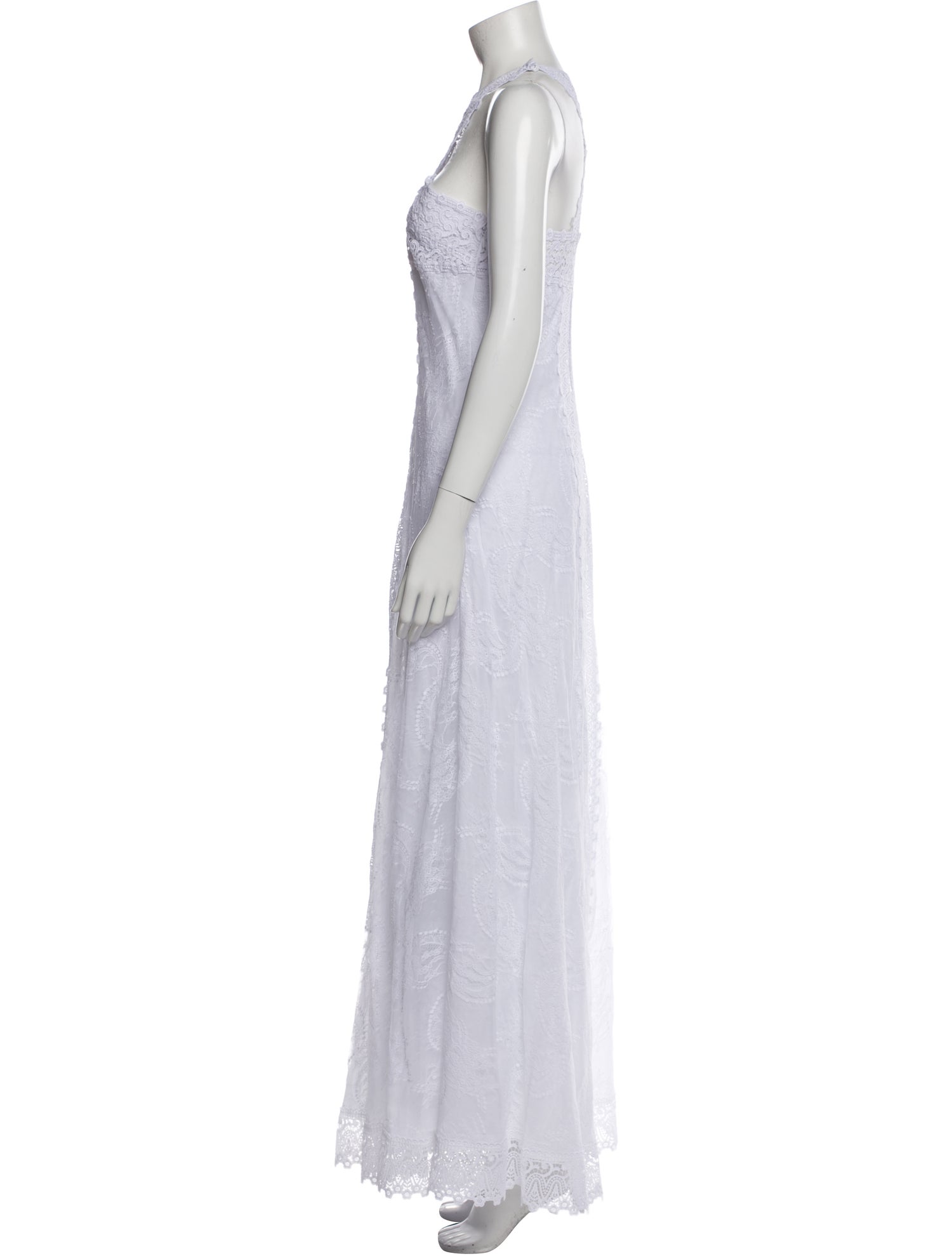 Charo Ruiz Square Neckline Long Dress