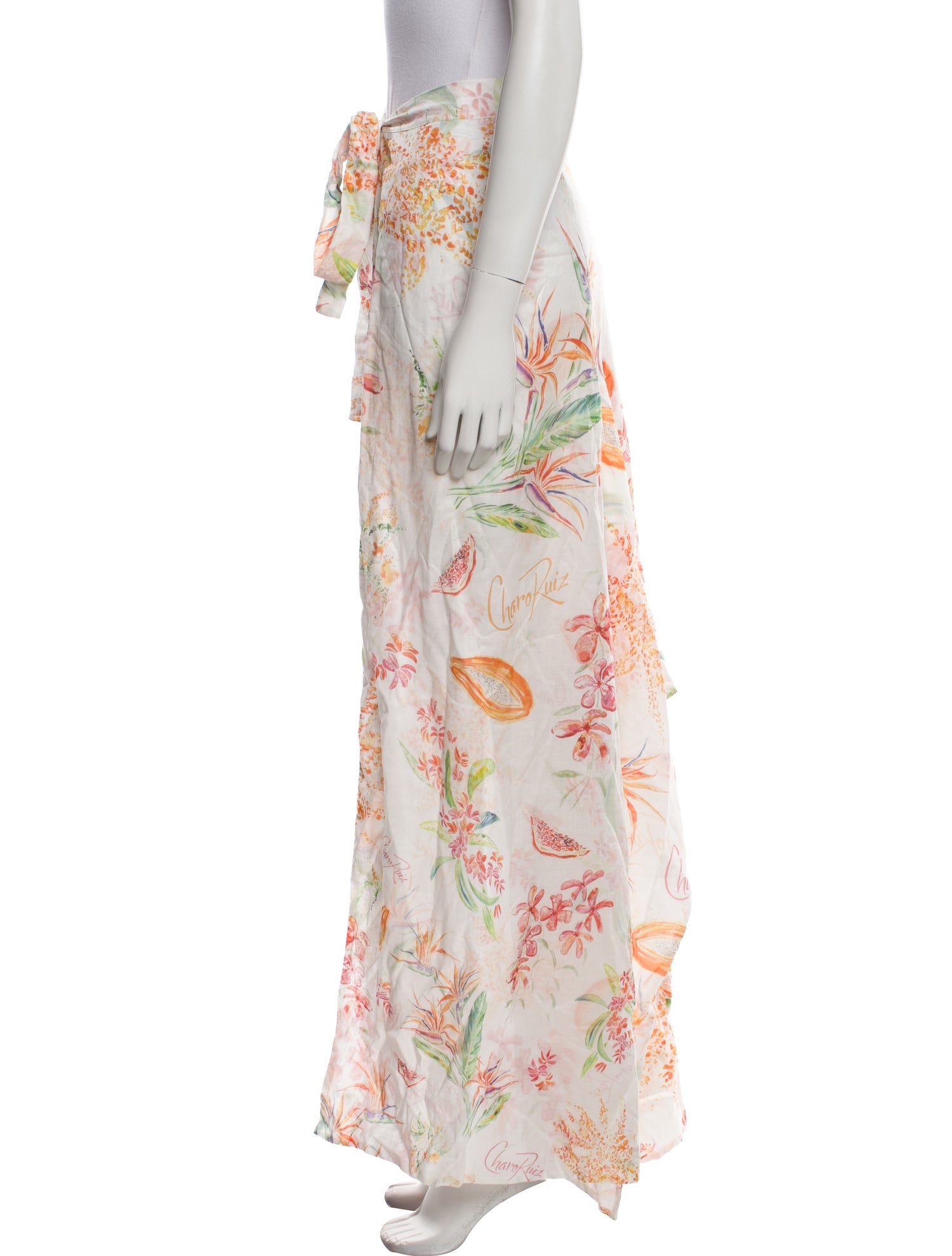 Charo Ruiz Floral Print Long Skirt w/ Tags