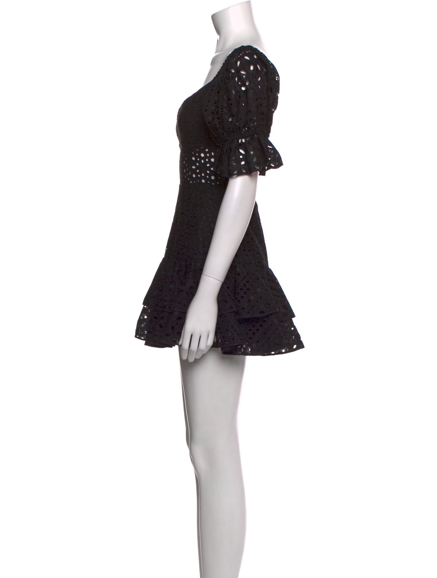 Charo Ruiz Lace Pattern Mini Dress