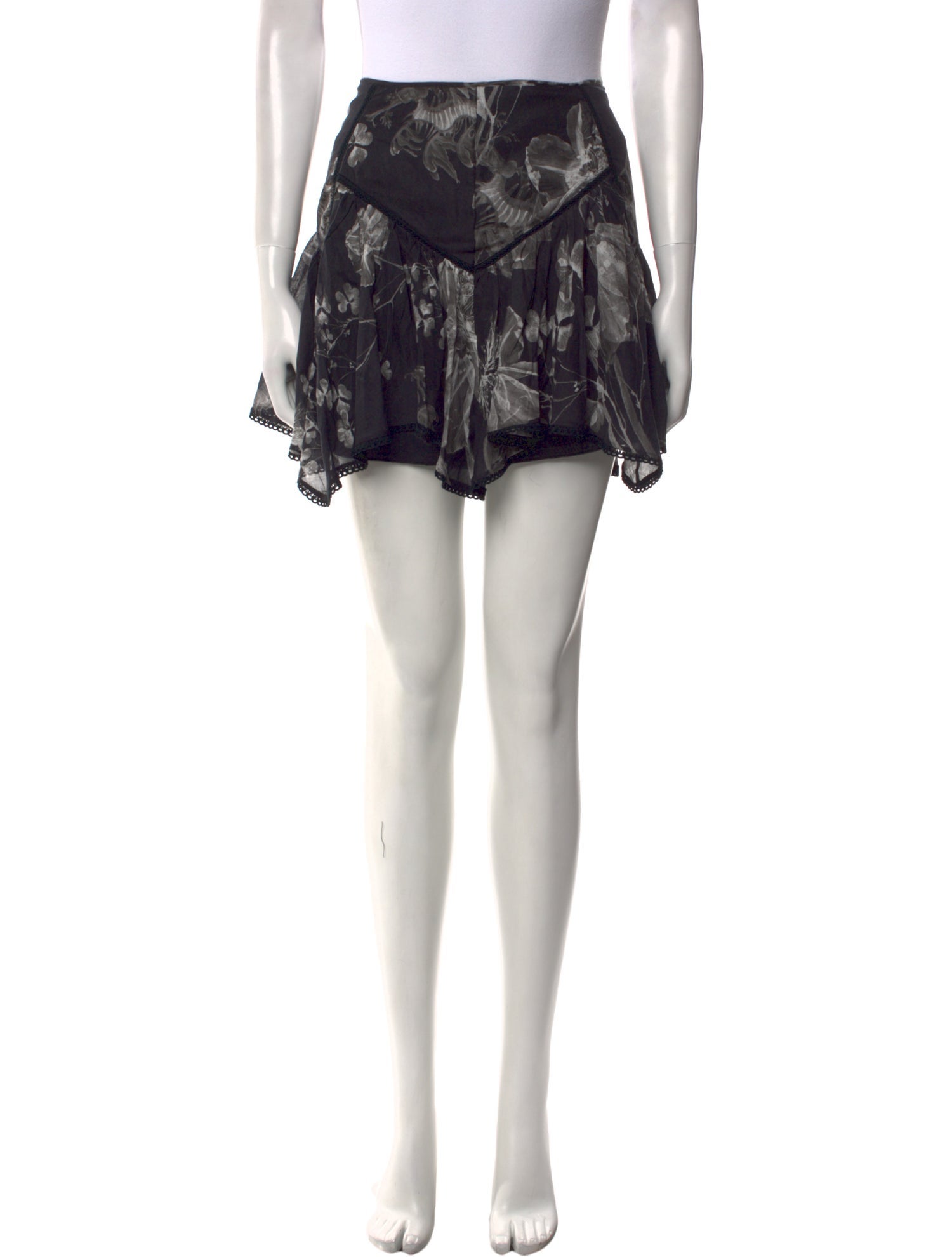 Charo Ruiz Floral Print Mini Skirt w/ Tags