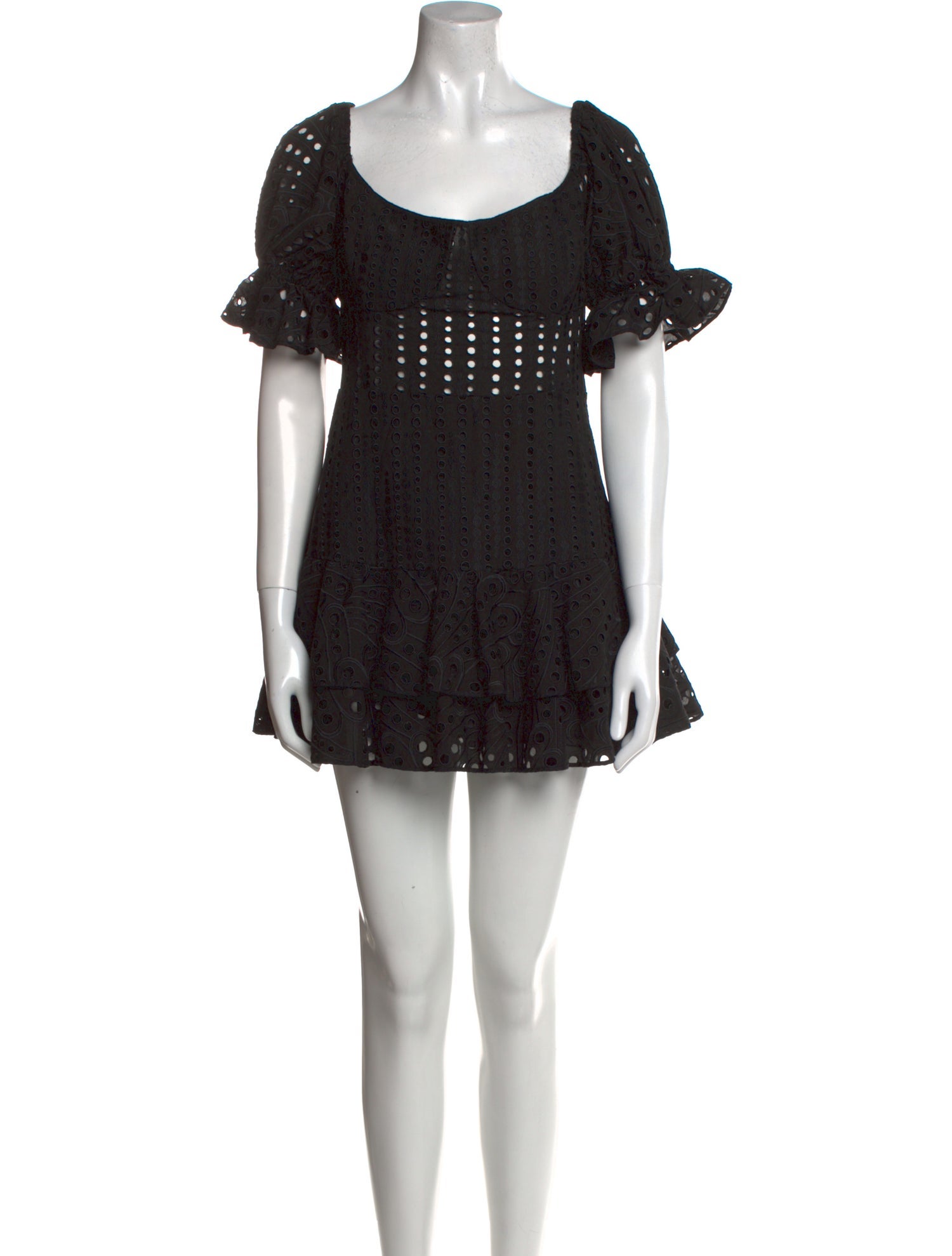 Charo Ruiz Scoop Neck Mini Dress