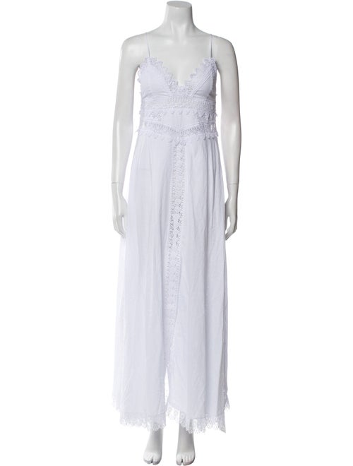 Charo Ruiz V-Neck Long Dress